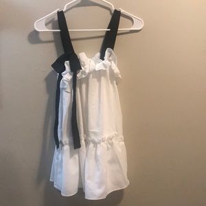 Contrast Strap Frill Detail Peplum Cami Top